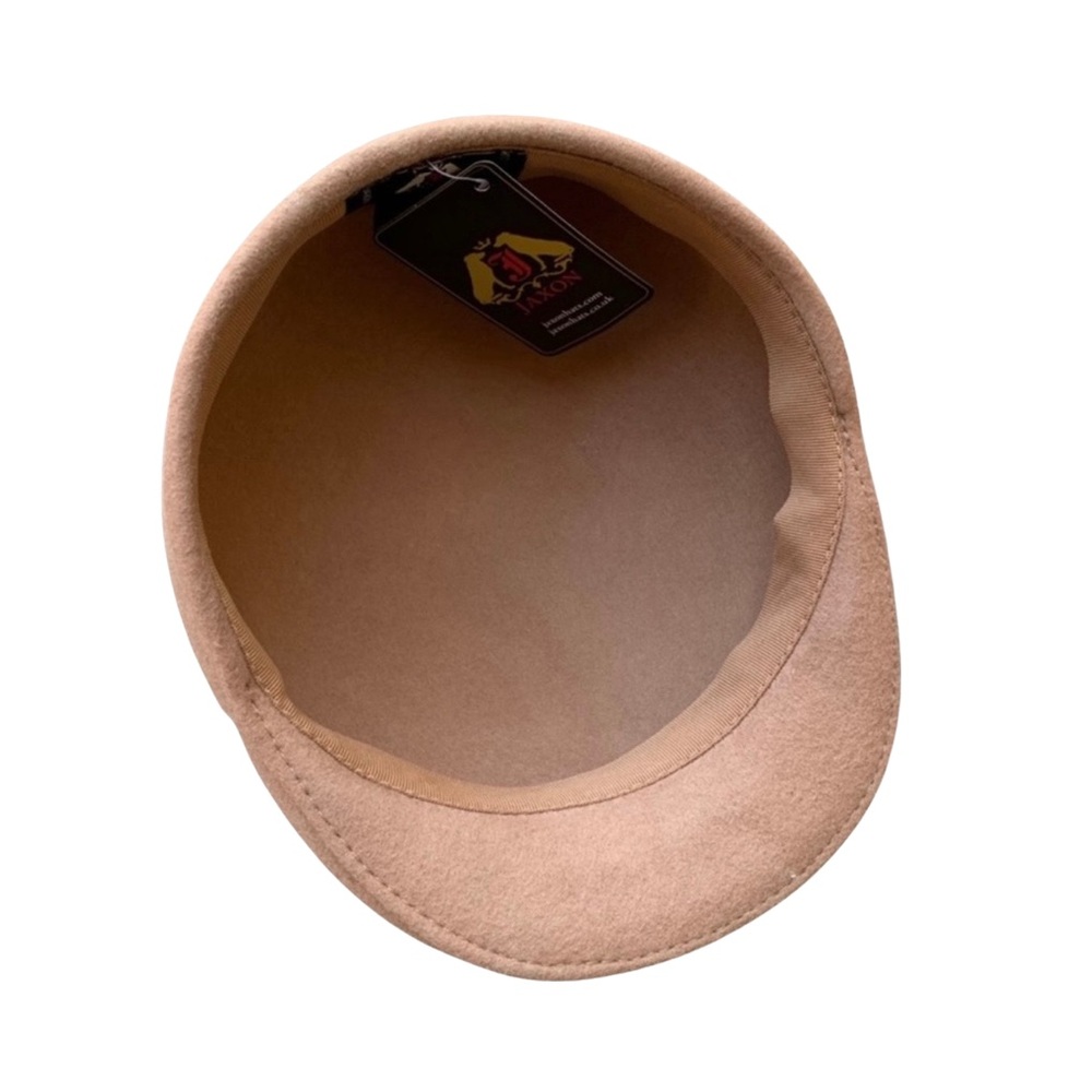 Tan Wool Ascot Cap - Picture 5 of 8